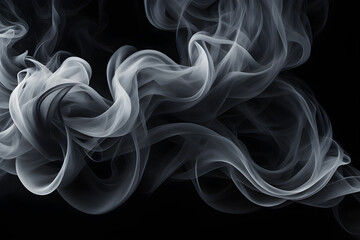 Fototapeta premium A long, curling smoke trail