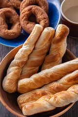 美味しそう皿の上のパン