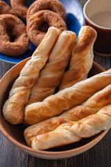 美味しそう皿の上のパン