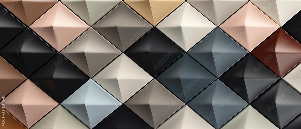 Poster clean and modern hexagon patterns with a minimalist touch