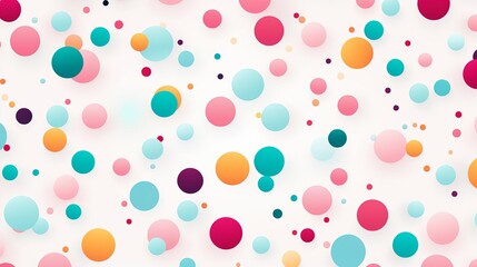 Playful and festive confetti patterns with bright
