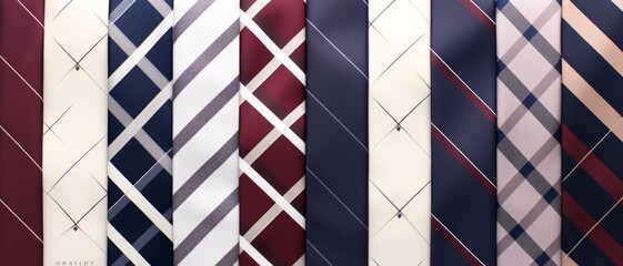 Fototapeta premium Timeless argyle patterns with diamond shapes in muted tones like grey