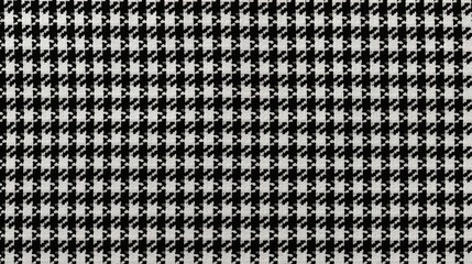 Traditional houndstooth patterns in black and white
