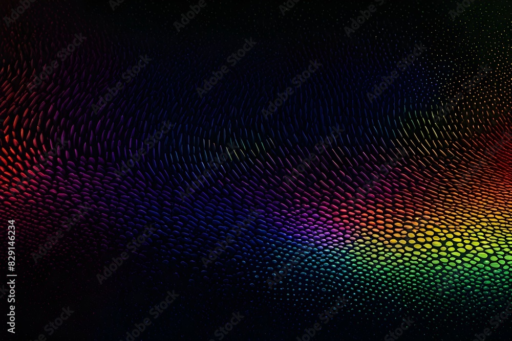 Poster a colorful, abstract pattern with a black background