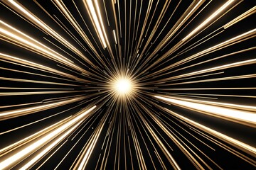 Fototapeta premium A bright yellow light is shining through a dark background