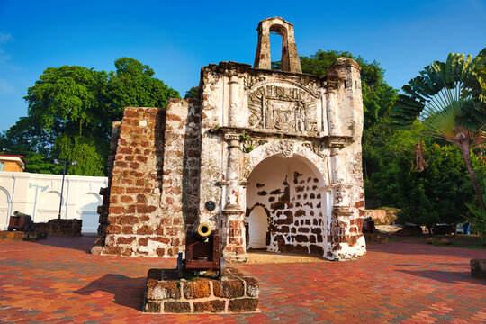 ファモサ・マラッカ要塞　マレーシア　A Famosa, Malacca, Malaysia
