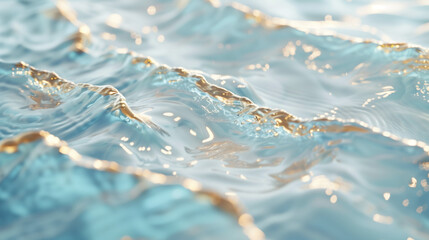 manifest background wallpaper, flowing water brings wealth, a close-up of the water surface with edges outlined in gold