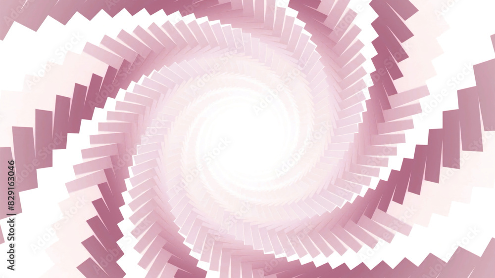 Poster abstract background in the form of a spiral or tunnel in space. motion. symmetrically placed bricks 
