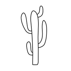 simple cactus outline