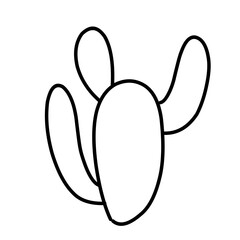 simple cactus outline