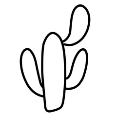 simple cactus outline