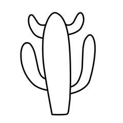 simple cactus outline