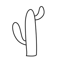 simple cactus outline