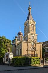 Old ancient Church of St Archangel Michael on the Moscow Forstadt in Riga, Latvia.
