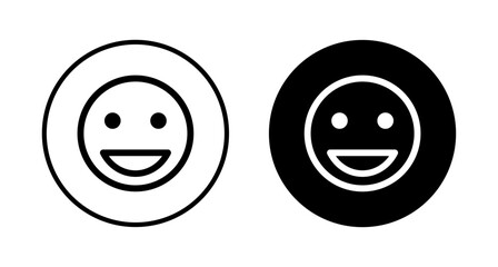 Smile icon vector isolated on white background. Smile vector icon. Emoticon Icon vector. Emoji