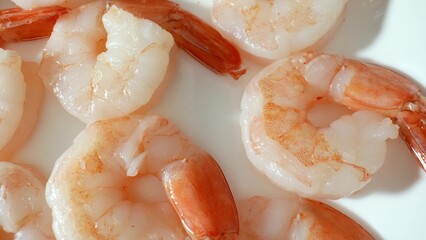 Cooked shrimp: delightful taste, texture, and nutrition. Popular in diverse culinary creations...