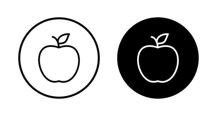 Apple icon vector isolated on white background. Apple vector icon.