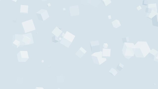  3d cube rotating animation background white color