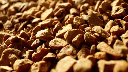 Freeze-dried coffee: Tiny golden-brown pebbles with a rugged texture. Instant satisfaction in each...
