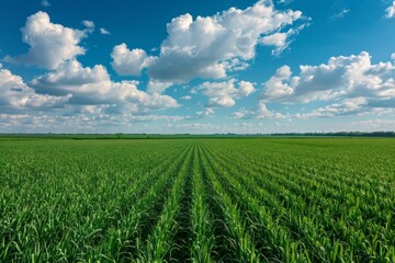 Aerial view of sugarcane fields