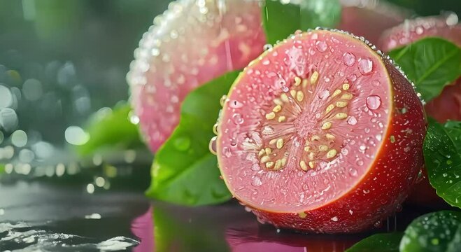 Guava fruit is very fresh and sweet