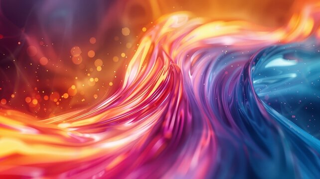 Creative blend of colors on bifurcated background sparks artistry