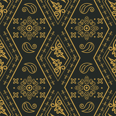 Indonesia batik songket pattern fabric design