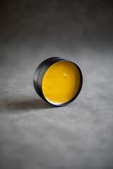 Pomade Container Mock-up with Gray Background