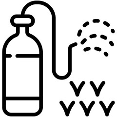 pesticide line icon