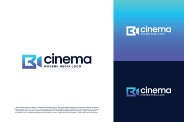 Letter C video logo design innovation