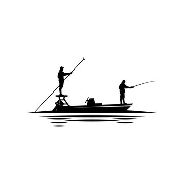 recommend clip art: fishing guide. fly fishing silhouette illustration