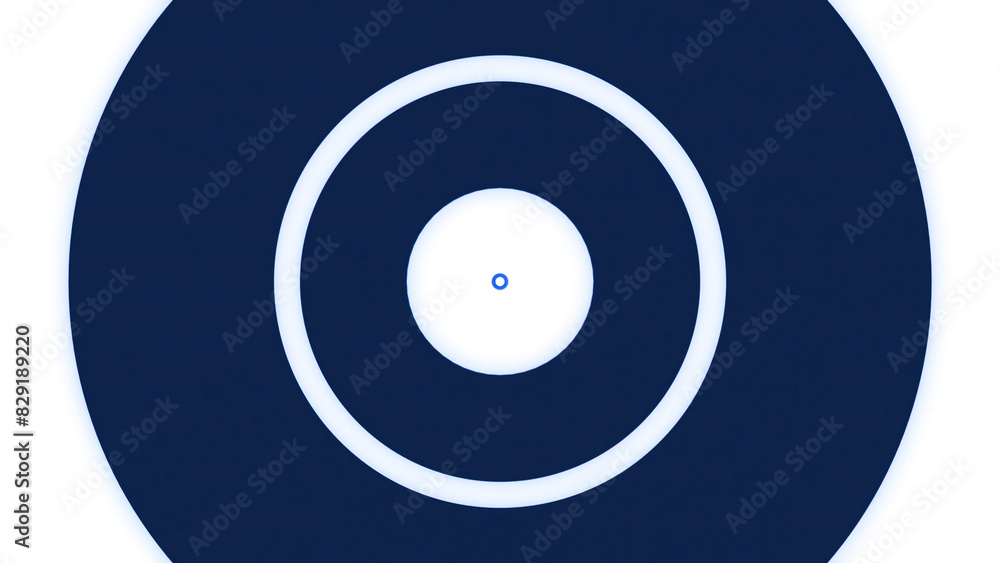 Poster animation with moving circles and pulse wave. design. ring in center pulsates and gives annular wave