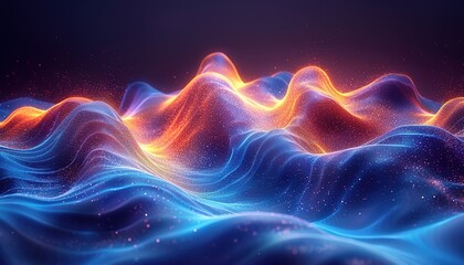 Obraz premium Abstract background with dynamic wave. 
