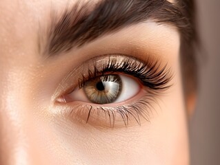 Obraz premium Exquisite Hybrid Eyelash Extensions Highlighting Natural Beauty and Elegance