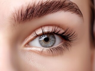 Obraz premium Exquisite Eyelash Extensions for a Seamless,Captivating Look