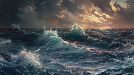 The appearance of ocean waves