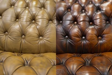 Leather upholstery cleaning results before and after