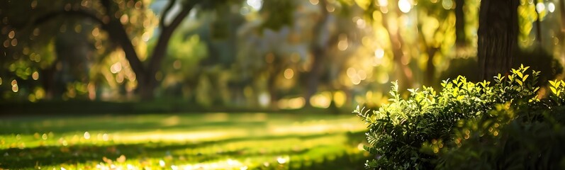 Fototapeta premium spring autumn with bokeh backdrop