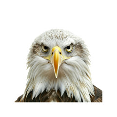 Eagle Head With A Sharp Beak , Isolated On Transparent Background, For Design And Printing