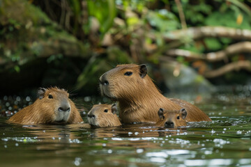 capybara family.