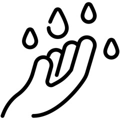 Fototapeta premium hand line icon