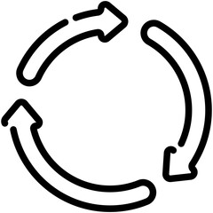 recycle line icon