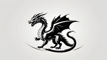 AI image generated dragon logo