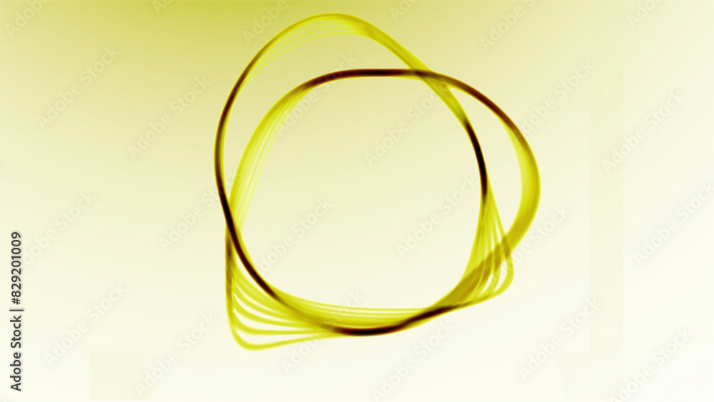 Poster animation with moving ring vibrations. design. 3d ring in space with moving wave vibrations. pulsati