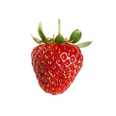 Savor The Sweetness Of A Strawberry, Isolated On Transparent Background, For Design And Printing