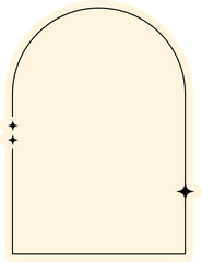 Aesthetic y2k text frame
