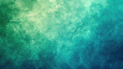 Abstract textured background in shades of green turquoise teal and blue with a color gradient Matte and colorful backdrop with room for design suitable for web banners and wide panoramic web
