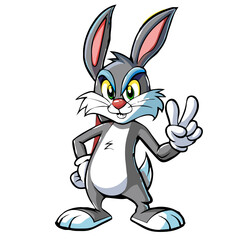 Bugs Bunny with a dismissive hand gesture