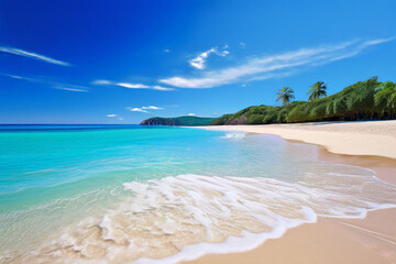 Obraz premium beach with palm trees