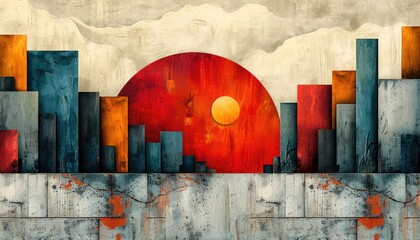 EyeCatching Summer Texture with Balanced Asymmetry